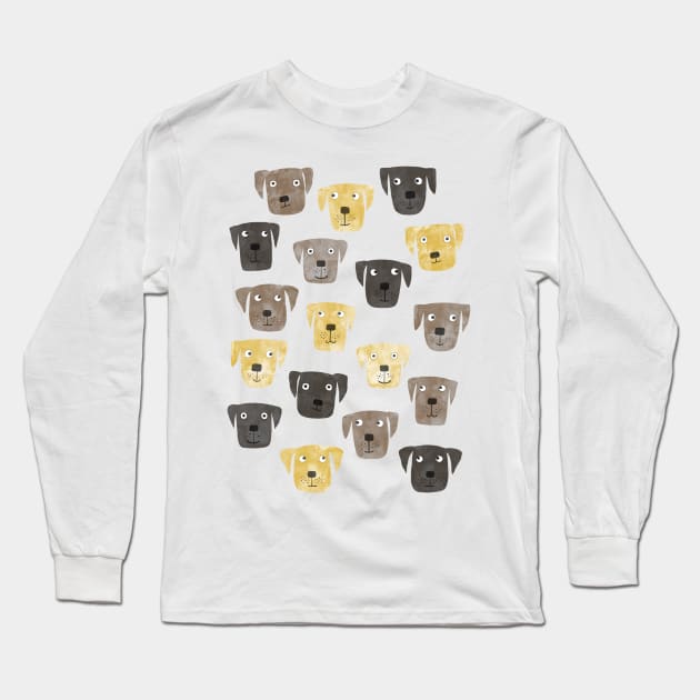 Labrador Retriever Dogs Long Sleeve T-Shirt by NicSquirrell